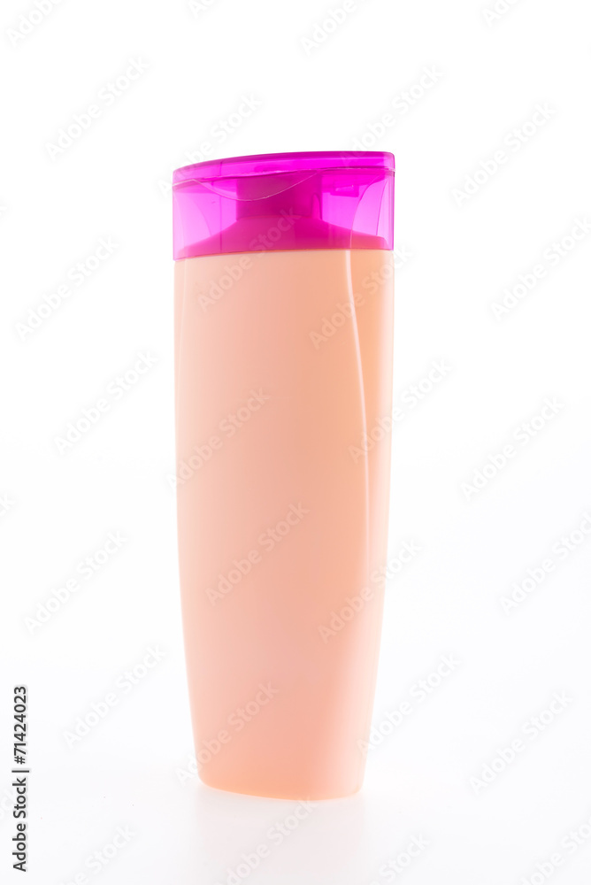 Shampoo bottle isolated on white background