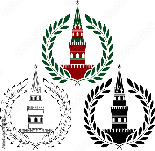 set of russian towers