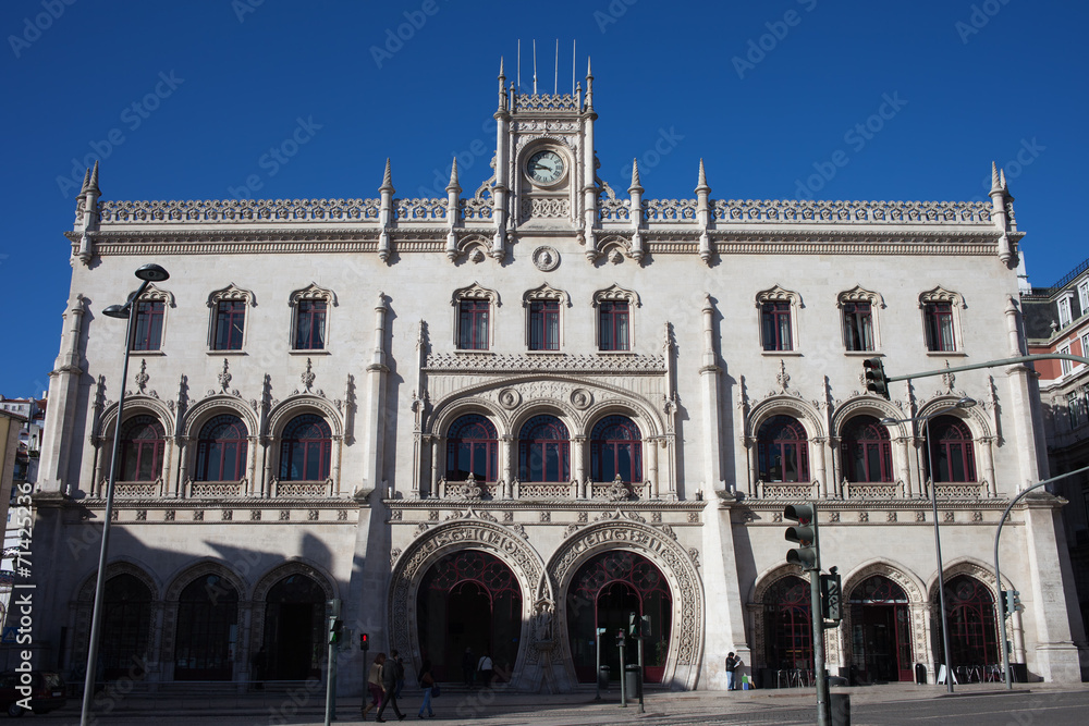 Rossio Railway Station in Lisbon
