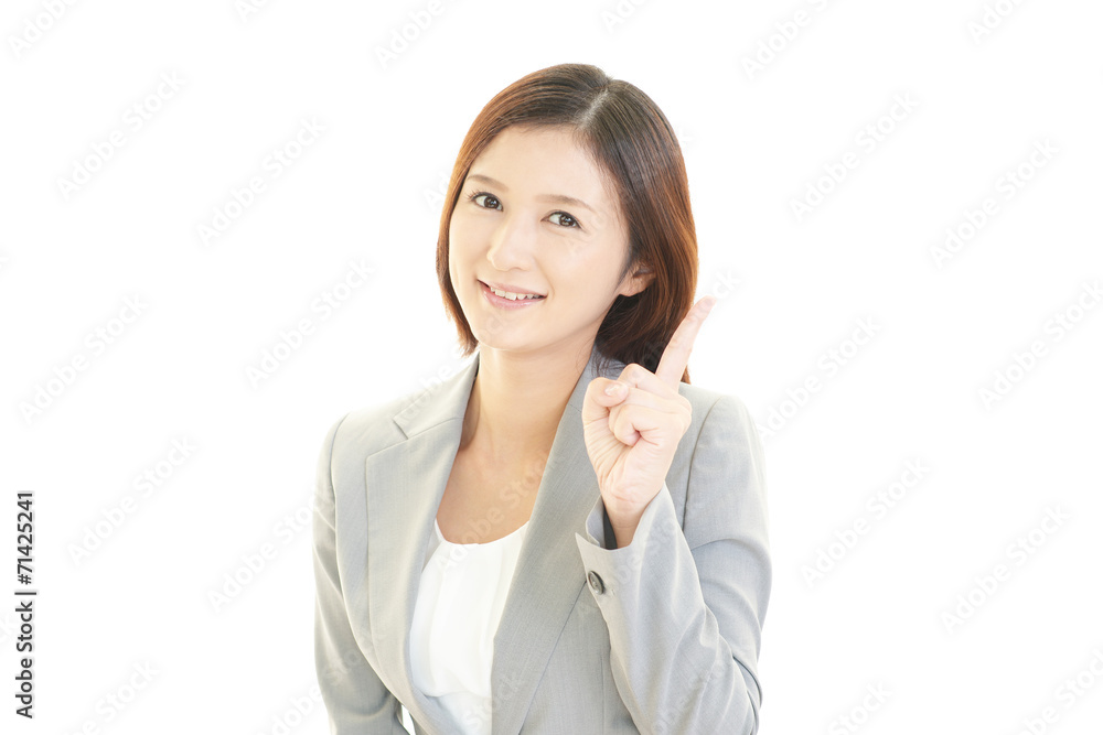 笑顔の女性 笑顔の女性