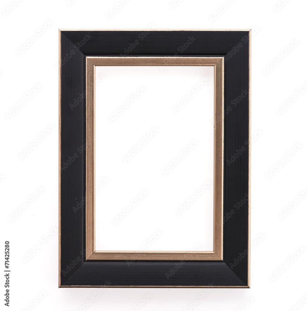 Wooden frame isolated on white background Wooden frame isolated on white background