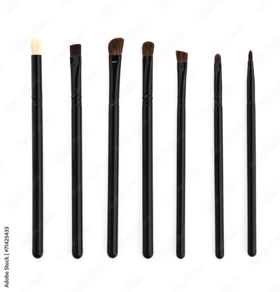 Make up brush isolated on white background Make up brush isolated on white background