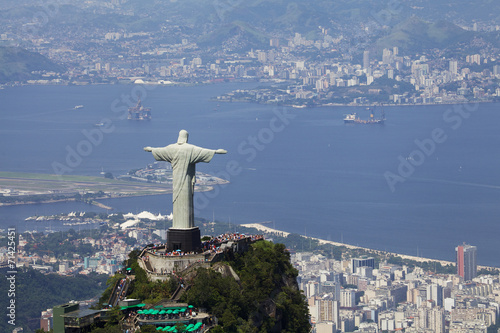 Aerial view of Christ Redeemer