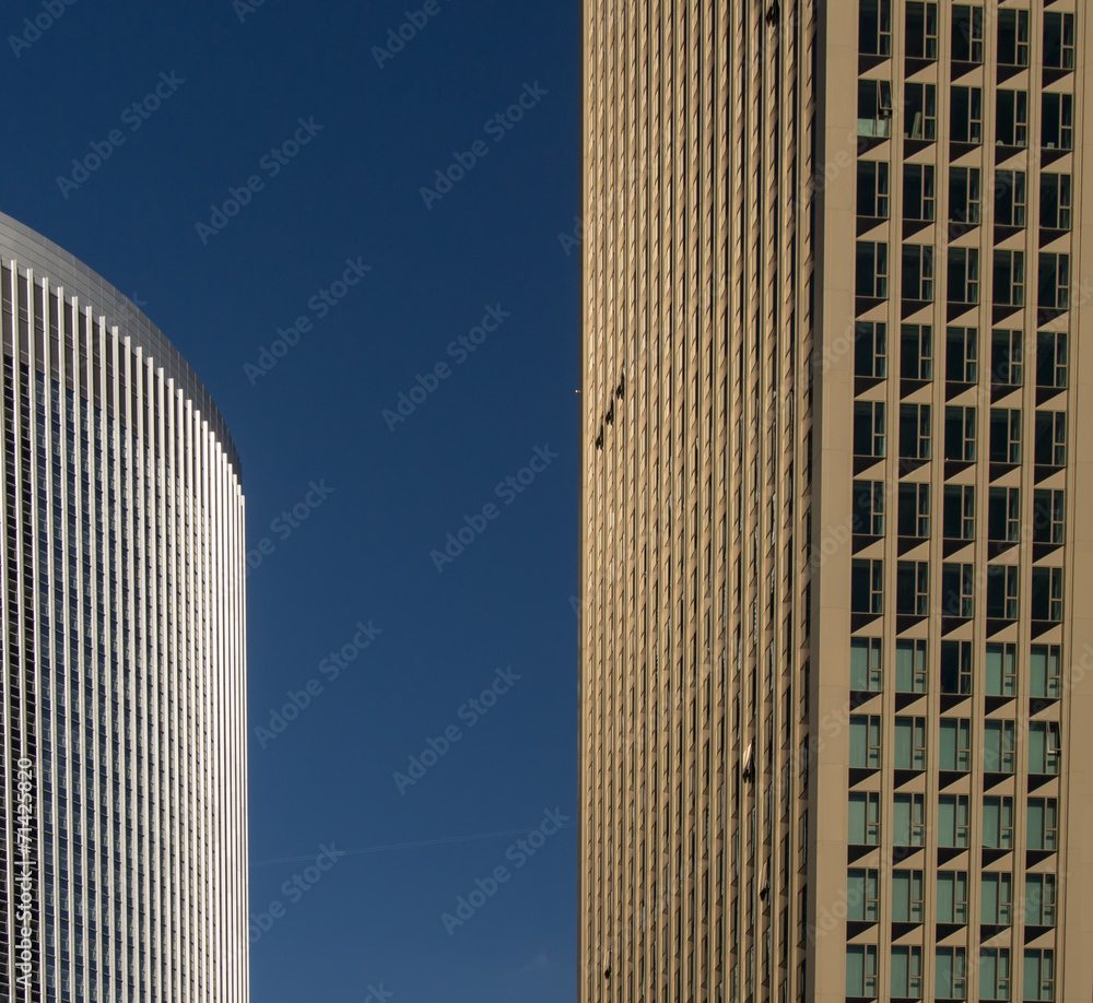 Details of business buildings in Frankfurt, Germany Details of business buildings in Frankfurt, Germany