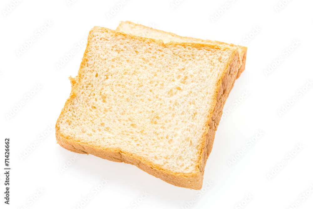 Bread isolated on white Bread isolated on white