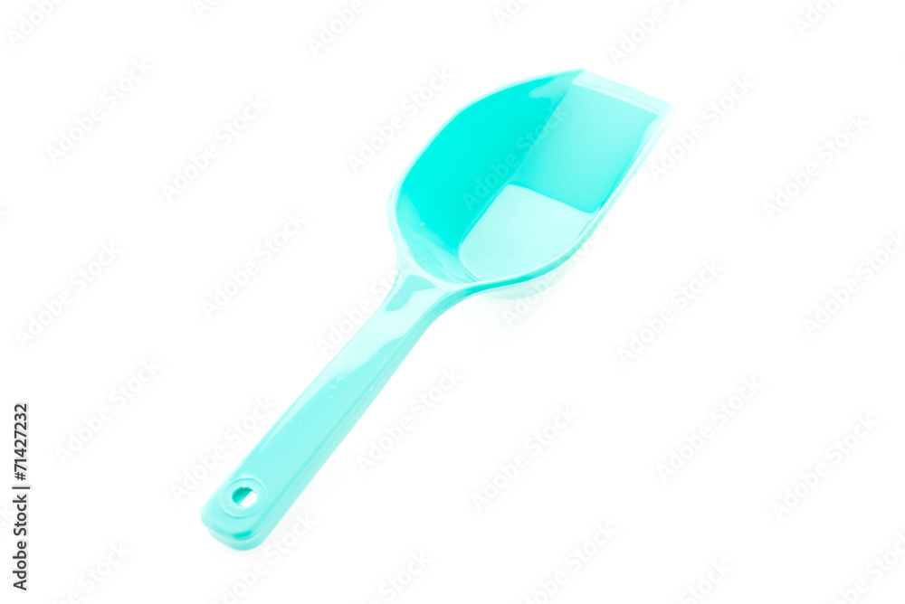 Plastic spoon isolated on white background Plastic spoon isolated on white background