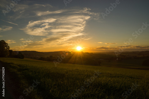 Sonnenaufgang in Bayern © U. Gernhoefer