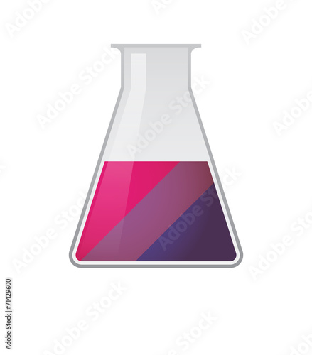 chemical test tube with a bisexual pride flag