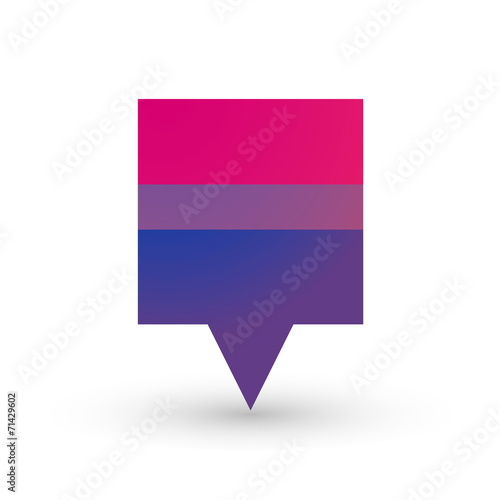 tooltip with a bisexual pride flag