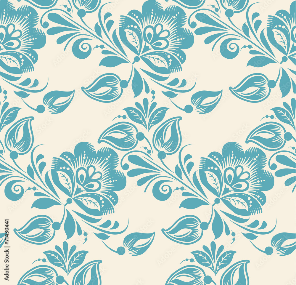 Abstract Elegance Seamless pattern with floral background