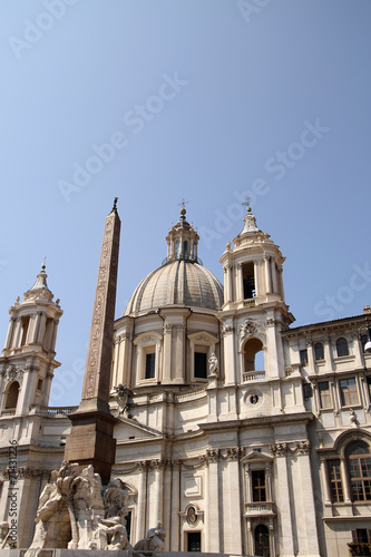 Saint Agnese in Agone in Piazza Navona, Rome, Italy © BGStock72