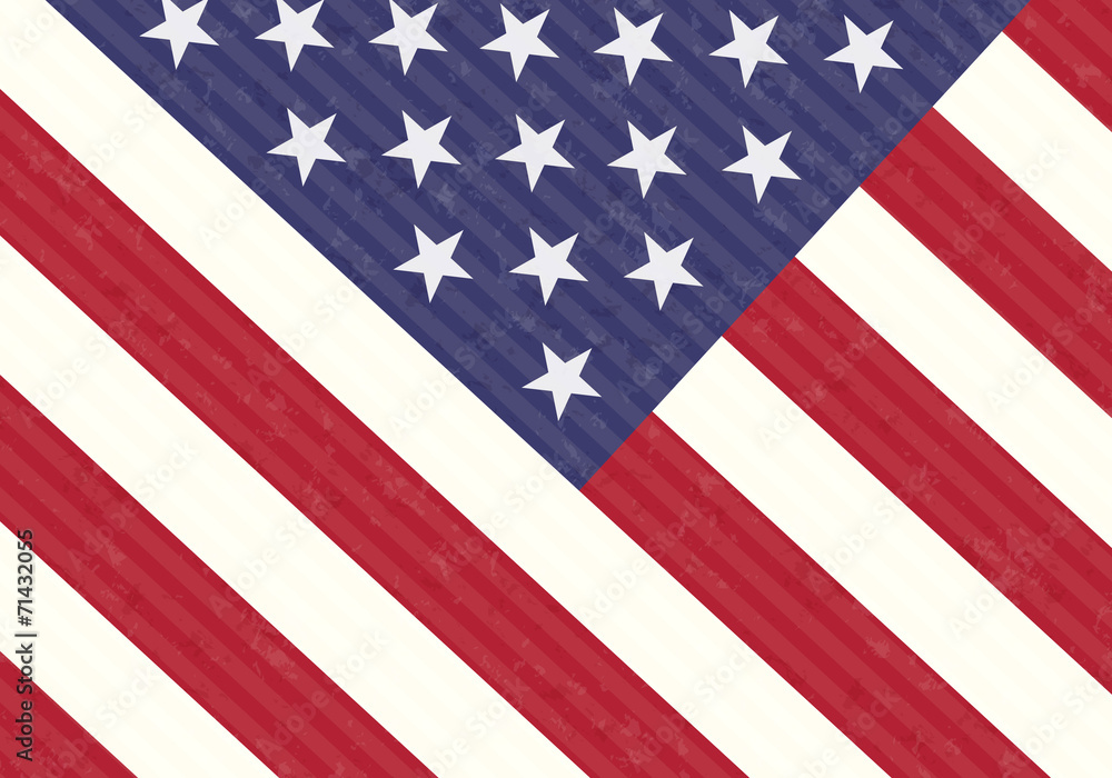 Obraz premium Detail of USA Flag