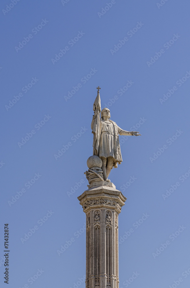 Statue of Columbus in Madrid