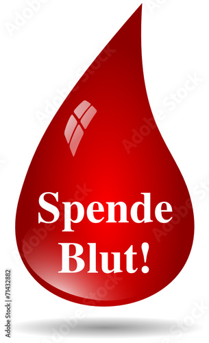 Spende Blut Bluttropfen