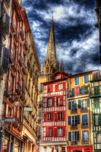 Buildings in Petit Bayonne area - France © Leonid Andronov