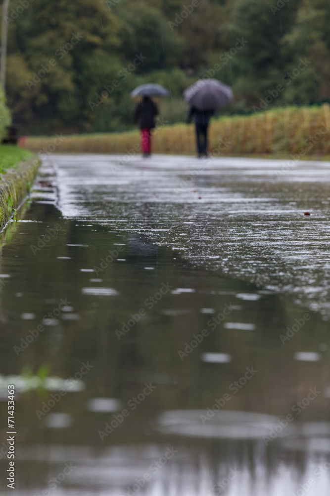 Fototapeta premium rainy day background