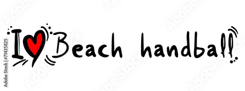 Beach handball love