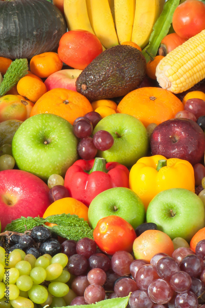 Fruits and vegetables for healthy Fruits and vegetables for healthy