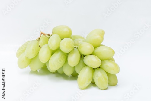 Grapes fruit on white background