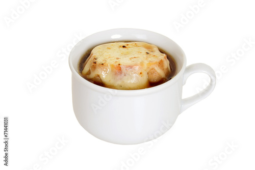 isolated french onion soup