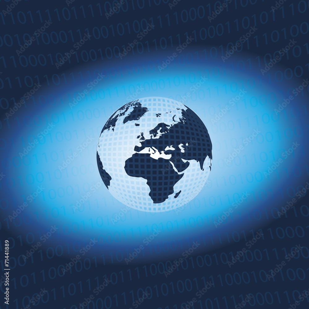 3D Earth Globe - Business Background Template 3D Earth Globe - Business Background Template