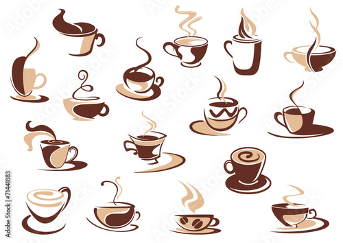 Coffee cup icons