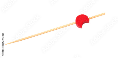 Cocktail stick isolated on the white background photo