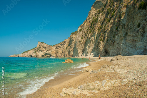 Paradise Beach near Liapades, Western of Corfu Island, Greece