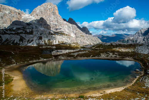 Lake in the Dolomites, South Tirol, Italy
