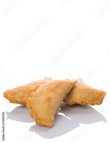 Popular traditional Malaysian snack curry puff 