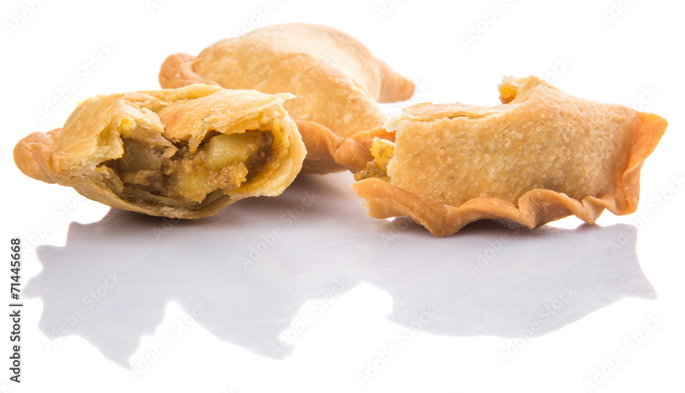 Popular traditional Malaysian snack curry puff Popular traditional Malaysian snack curry puff