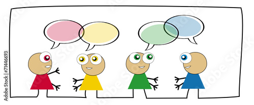 Discussion entre amis ou collèges