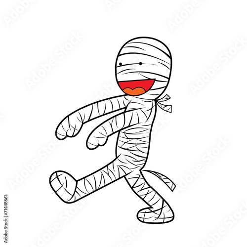 mummy halloween cartoon
