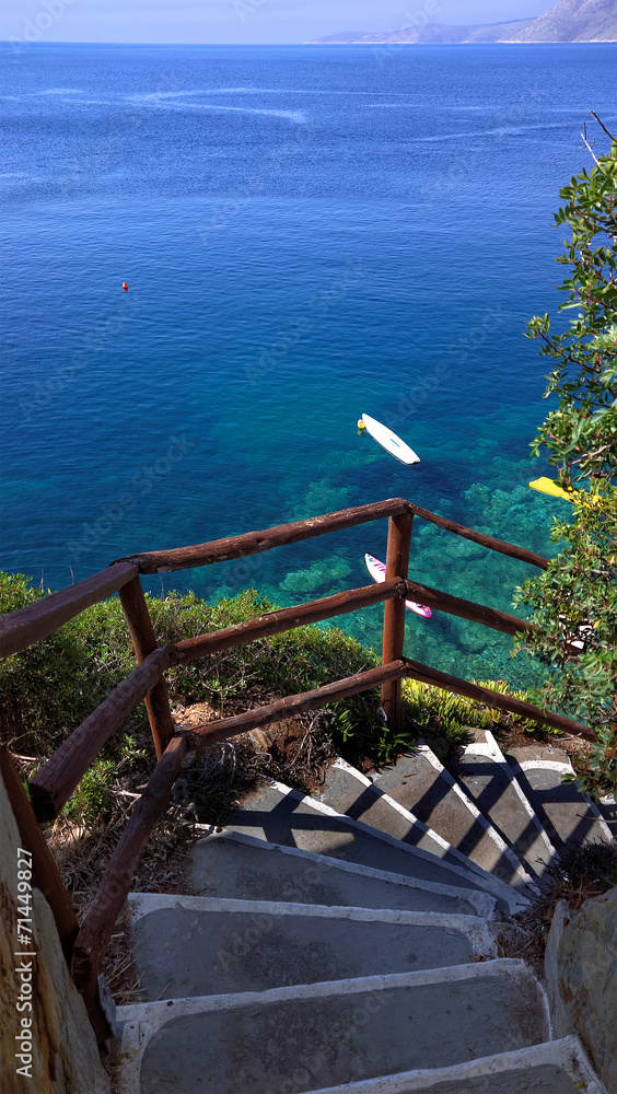 Stairway to heaven Skyros Island Greece