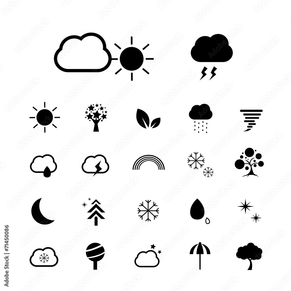 weather icon set weather icon set