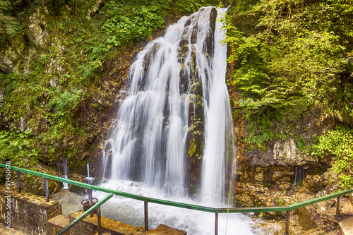 Fototapeta Naklejka Na Ścianę i Meble -  Landscape with waterfall from Bucegi mountains