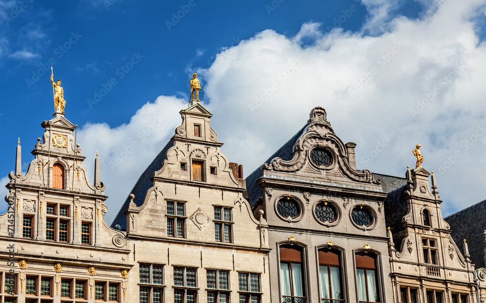 Brussels architecture in center of the city