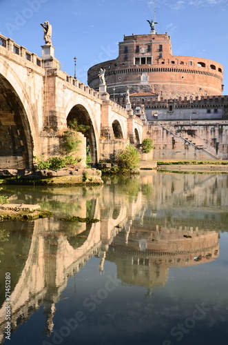 Majestatyczny zamek św. Anioła w Rzymie, Włochy   #71451280
