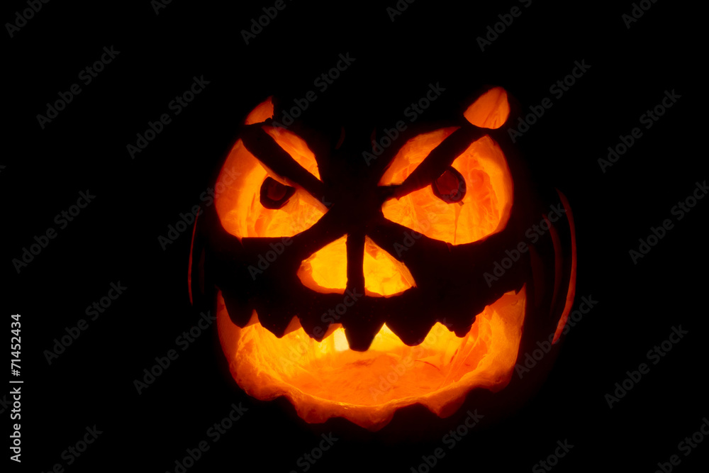 Carved Halloween pumpkin Carved Halloween pumpkin