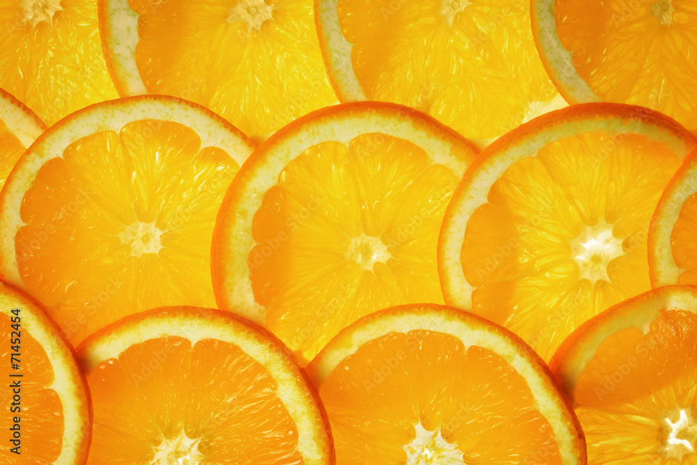 Orange slices background Orange slices background