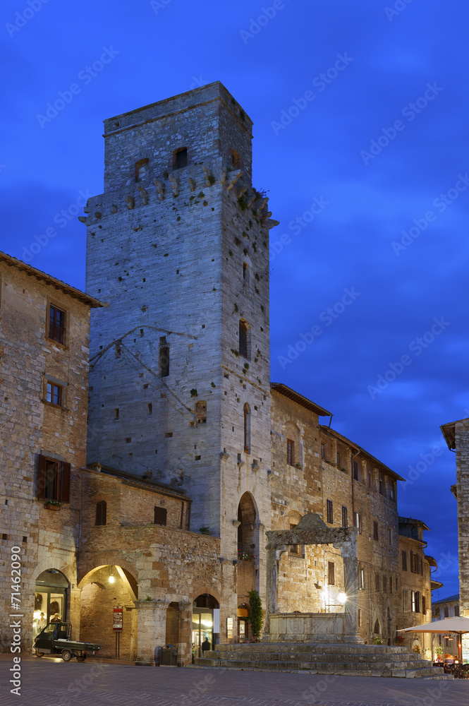 Tower in San Gimignano, Tuscany, Italy