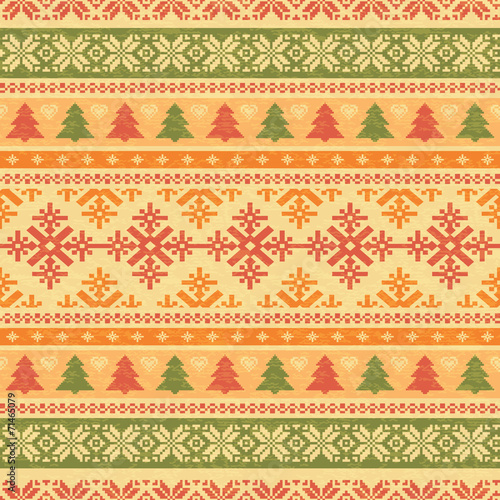 Wallpaper Mural Traditonal christmas knitted background Torontodigital.ca
