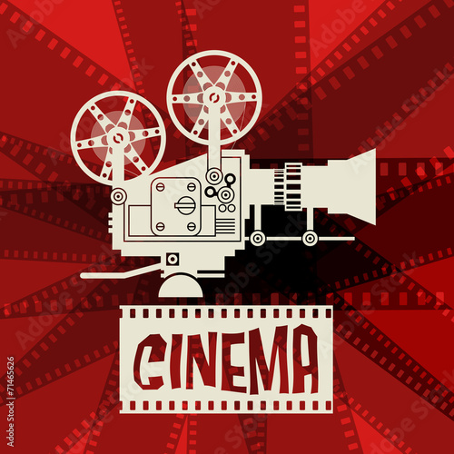 Abstract cinema background  vector