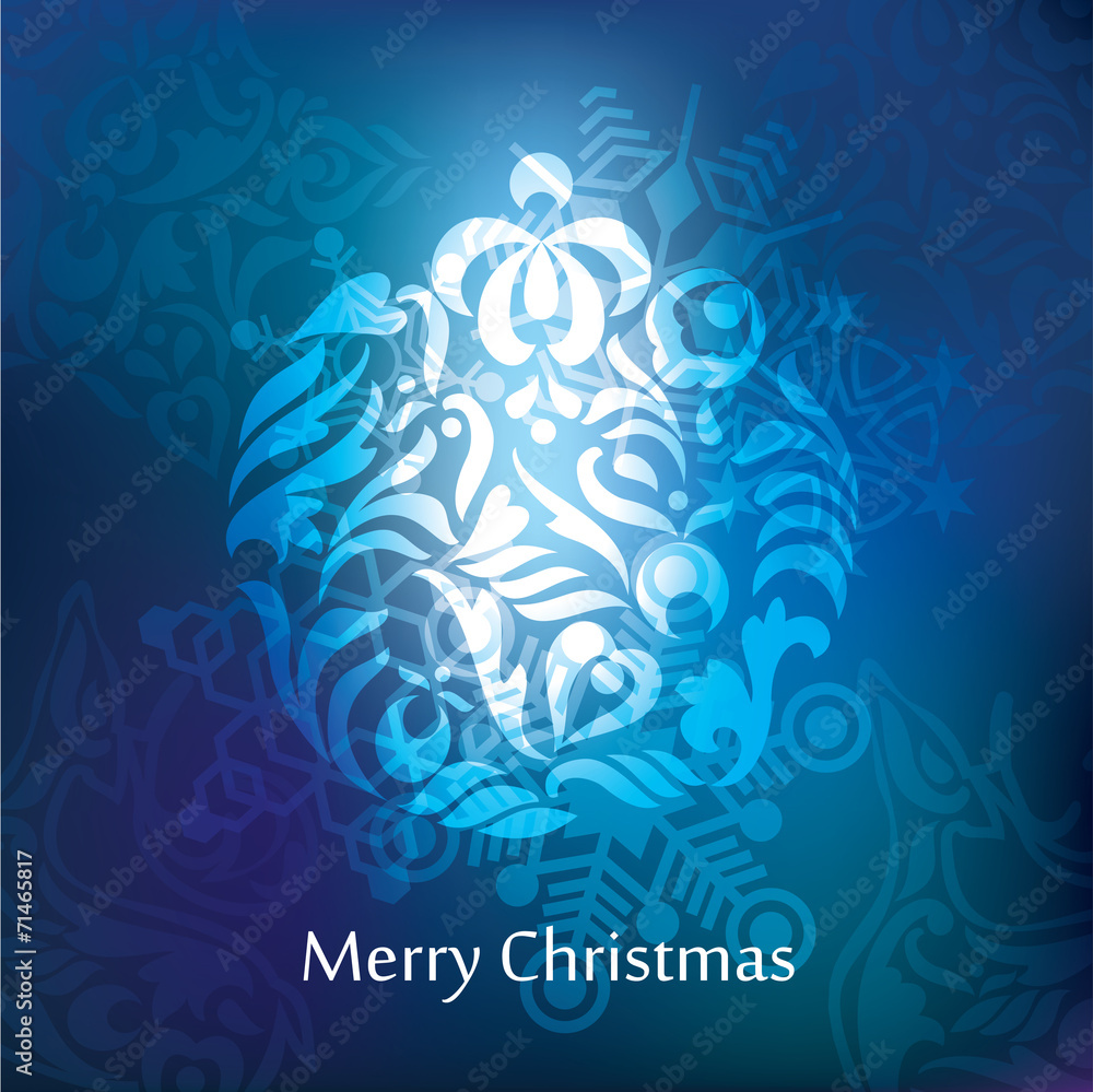 Obraz premium Vector christmas postcard design
