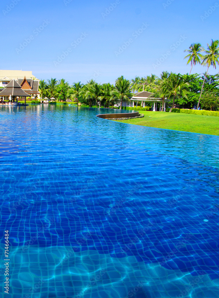 tropical swimming pool