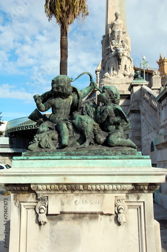 Sculpture "Hunt" on Gare Saint-Charles. Marseille, France