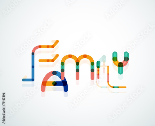 Family word concept