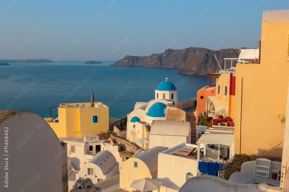 Fototapeta premium View on Oia in Santorini