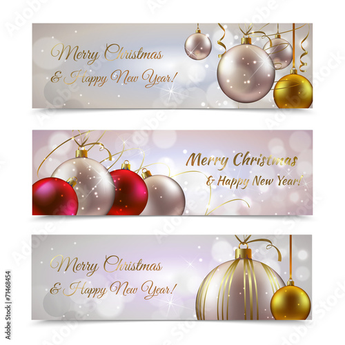 Christmas banners horizontal