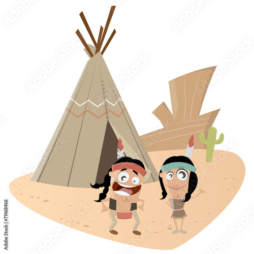 indianer lustig zelt tipi
